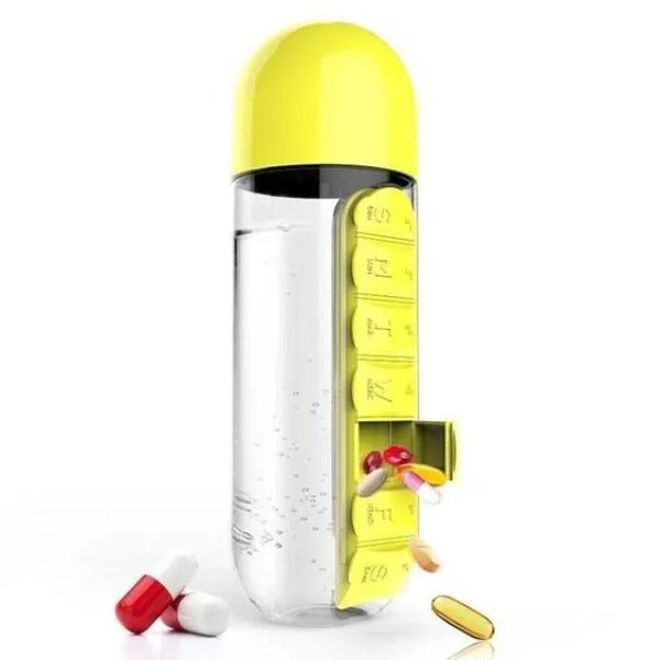 Creative Medicine Box Cup with Seven-day Portable Medicine Box