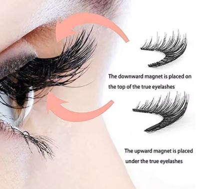 Magnetic False Eyelashes with Tweezers